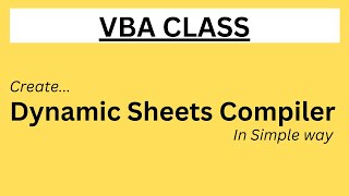 Excel VBA  VBA Coding  Sheets Compiler MISSupportJunction [upl. by Gnod]