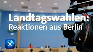 Nach Landtagswahlen in BadenWürttemberg und RheinlandPfalz Die Reaktionen aus Berlin [upl. by Yuk]