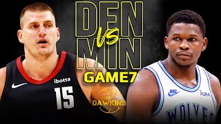 Denver Nuggets vs Minnesota Timberwolves Game 7 Full Highlights  2024 WCSF  FreeDawkins [upl. by Wooldridge]