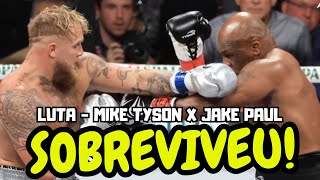 MIKE TYSON SOFREU CONTRA JAKE PAUL MAS SOBREVIVEU  RESULTADOS MIKE TYSON X JAKE PAUL [upl. by Otreblada]