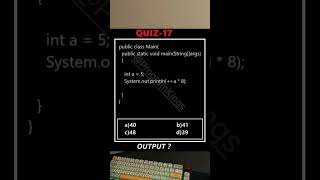 QUIZ17🧠PSEUDOCODEJAVA PROGRAMMINGBASIC CODING coding java javaprogramming pseudocode [upl. by Alikam]