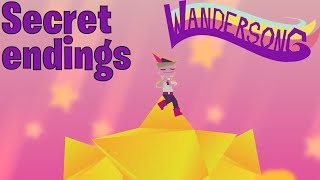 Wandersong ─ Secret Ending  Alternative Ending all endings  все концовки [upl. by Robet]