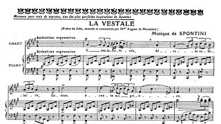 Gaspare Spontini  quotO des infortunés déesse tutelairequot from quotLa Vestalequot with score [upl. by Jentoft668]