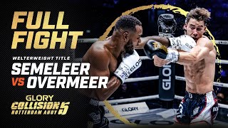 Striking at the highest level Endy Semeleer vs Jay Overmeer Welterweight Title Bout  Full Fight [upl. by Aicissej]