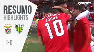 Highlights  Resumo Benfica 10 Tondela Liga 1819 27 [upl. by Aicinad603]