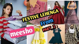 MEESHO LEHENGA HAUL part2 Honest Review  New Festival Lehenga  reshmastyle [upl. by Hplodur442]