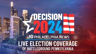 Decision 2024 Live Election Night coverage from battleground Pennsylvania  NBC10 Philadelphia [upl. by Laughry]