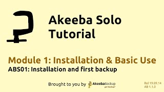 ABS01 Installation and first backup [upl. by Kazmirci249]