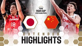 Japan 🇯🇵 vs China 🇨🇳  Extended Highlights  FIBA Asia Cup 2025 Qualifiers [upl. by Ulick]