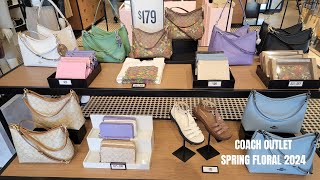 COACH OUTLET SPRING FLORAL COLLECTION 2024 [upl. by Eelanej]