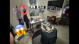 💈 Barber Setup💈19yr old Beginner Barber [upl. by Burris896]