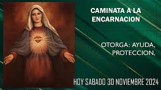 CAMINATA DE LA ENCARNACION HOY SABADO 30112024  5 40 A M [upl. by Devehcoy]