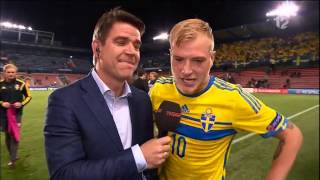 Crazy interview with John Guidetti with English subtitles  TV4 Sport [upl. by Suivart751]