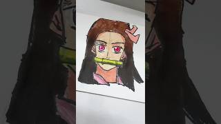 Unboxing alcohol markers and marker pads and drawing nezuko animedrawing art demonslayerdrawing [upl. by Hax]