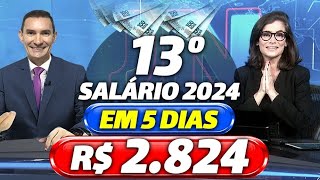 INSS 1ª PARCELA do 13º SALÁRIO para os APOSENTADOS  CALENDÁRIO INSS 2024  VEJA DATAS e VALORES [upl. by Terrab991]