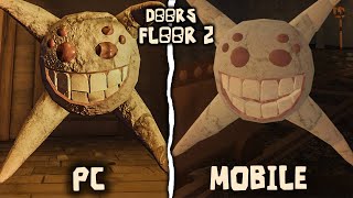 Roblox Doors Floor 2 The Mines PC Vs Doors Mobile  Jumpscares [upl. by Jordan80]