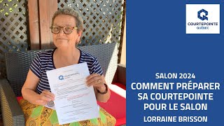 Lorraine Brisson  Comment préparer sa courtepointe pour le Salon [upl. by Yeldahc]