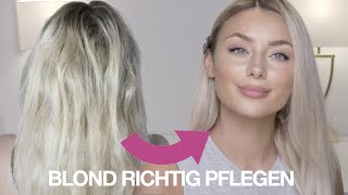 Blondierte Haare pflegen  die besten Tipps und Tricks [upl. by Lourdes]