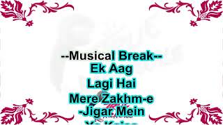 Chehre Pe Giri Zulfein Karaoke With Lyrics [upl. by Gala]