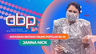 Janna Nick  Anugerah Bintang Paling Popular ke34  ABPBH34 [upl. by Morrill]