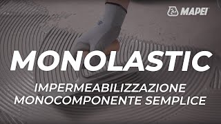 Impermeabilizzare balconi terrazzi bagni e ambienti umidi prima della posa  Monolastic  Tutorial [upl. by Aihsik]