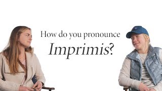 How Do You Pronounce quotImprimisquot [upl. by Ennobe]