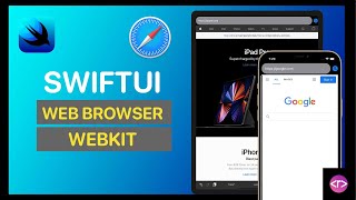 Create Web Browser using WebKit in SwiftUI  WKWebView  Combine [upl. by Nottirb217]