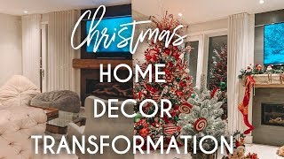 Christmas Home Decor Transformation  Time Lapse Tutorial [upl. by Ithaman]