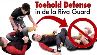 How to Defend the Toehold from de la Riva Guard [upl. by Hernando]