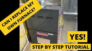 How To Replace A Gas Furnace Start To Finish [upl. by Hephzibah]