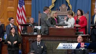 Maura Healey becomes 73rd governor of Massachusetts [upl. by Odlanor969]