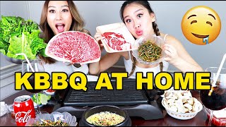 KOREAN BBQ MUKBANG EAT WITH US 😋 [upl. by Rudin]