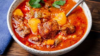 Hungarian Goulash  The Ultimate Beef Stew [upl. by Kimon]