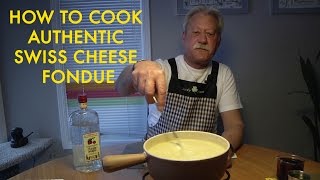 How to Make a Swiss Gruyere Cheese Fondue [upl. by Wailoo]