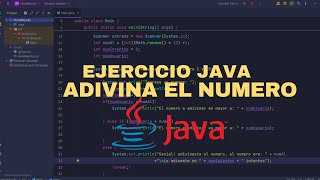 EJERCICIO PARA PRACTICAR LÓGICA DE PROGRAMACIÓN EN JAVA  ADIVINA EL NUMERO [upl. by Vierno]