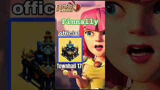 Finally townhall 17 revealed 🤯😱 by clash of clans new update coming clashofclans shortsviral [upl. by Emalia]