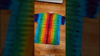 Vertical Rainbow Pleats  Tie Dye Tutorial [upl. by Adni]