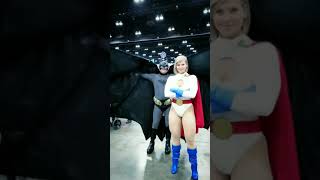 russianpg as Power Girl amp batshark as Batman Thank You both so much for the cool cosplay video [upl. by Akienat579]