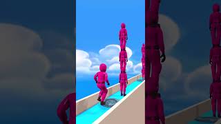 TOWER RUN CHALLENGE with Red Squid play Game funny shorts [upl. by Llen]