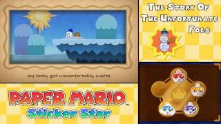 Paper Mario Sticker Star  The Story of The Unfortunate Foes Storybook Segments [upl. by Sitnik206]