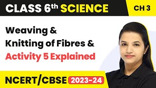 Class 6 Science Chapter 3  Weaving amp Knitting of Fibres and Activity 5 Explained [upl. by Idhem620]