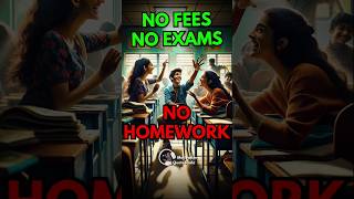 ZERO Homework 0 Exams 😱 World’s No1 School for Students studytips studymotivation [upl. by Charmine]