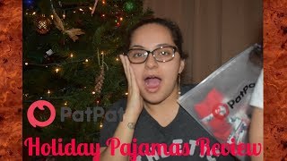 PatPat Unboxing Holiday Pajamas Review [upl. by Aserret]