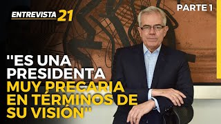 Castagnola sobre Boluarte Es una presidenta muy precaria en términos de su visión Entrevista21 [upl. by Osborn]