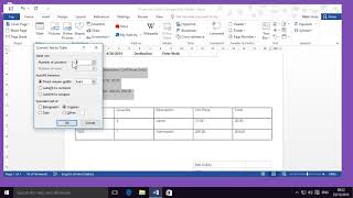 How to Create a table in Microsoft Word [upl. by Ardried]