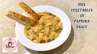 Mix Veg In Paprika Sauce  Easy Dinner  Veg Recipe  Urban Eatery [upl. by Attennod68]