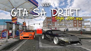 RILIS GTA SA MOD DRIFT FULL JDM V20 ALL GPU [upl. by Auhsej]