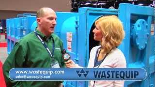 Wastequip  25 Yard Vacuum Container and Vacuum Truck Ramps  2012 Pumper amp Cleaner Expo [upl. by Angelina]