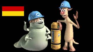 Monsters Inc Scream Arena  Needleman and Smitty Voice Clips German [upl. by Bivins]