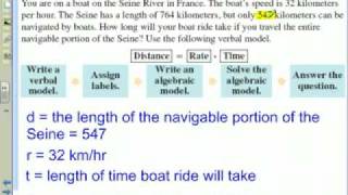 Problem Solving Using Algebraic Models [upl. by Dawn]